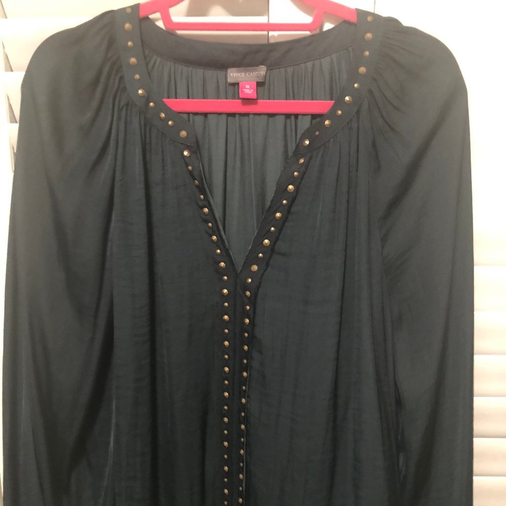 Stuffed Blouson-Sleeve Top